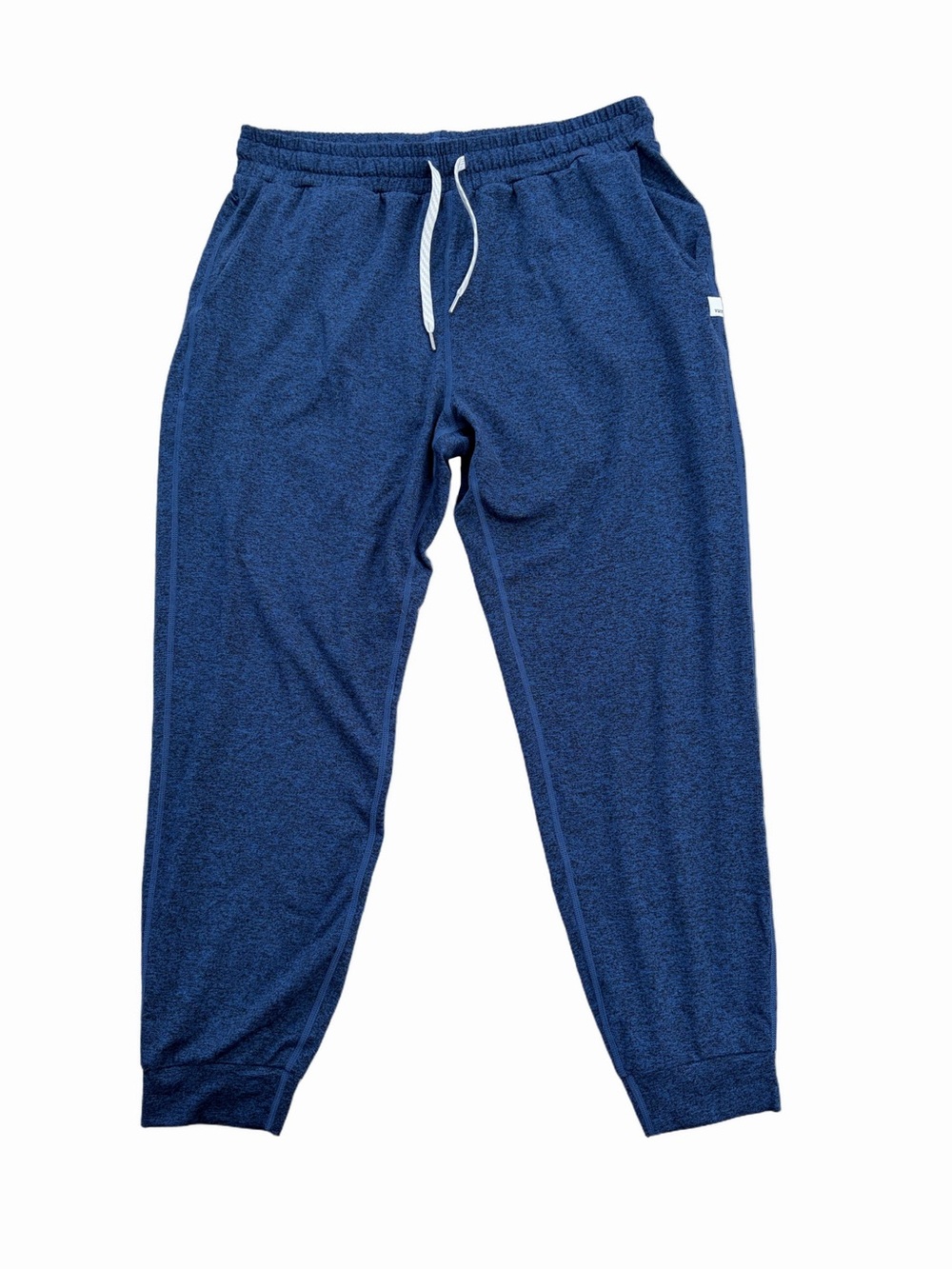 Vuori Women's Size Large, L Performance Joggers in Navy Blue Heather Activewear